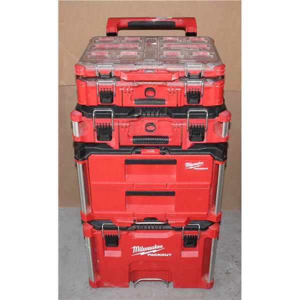 MILWAUKEE PACK OUT WITH LARGE AMOUNT OF TOOLS