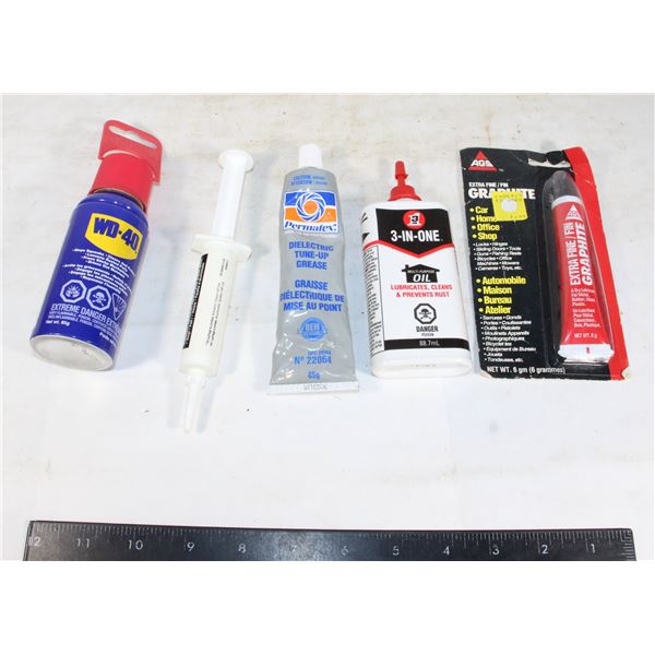 LOT OF WD-40, 3-IN-ONE OIL AND MORE