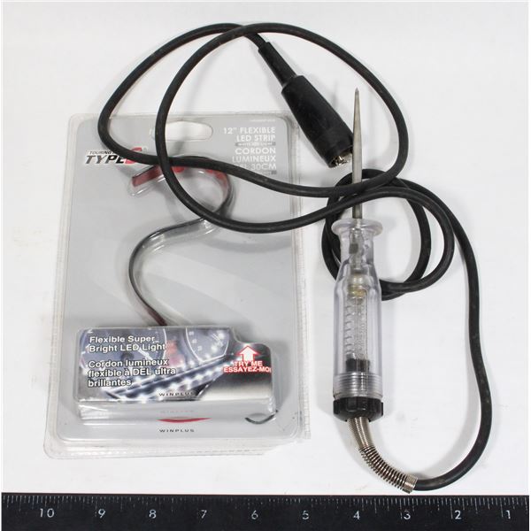 AUTOMOTIVE CIRCUIT TESTER & 12" LED LIGHT STRIP