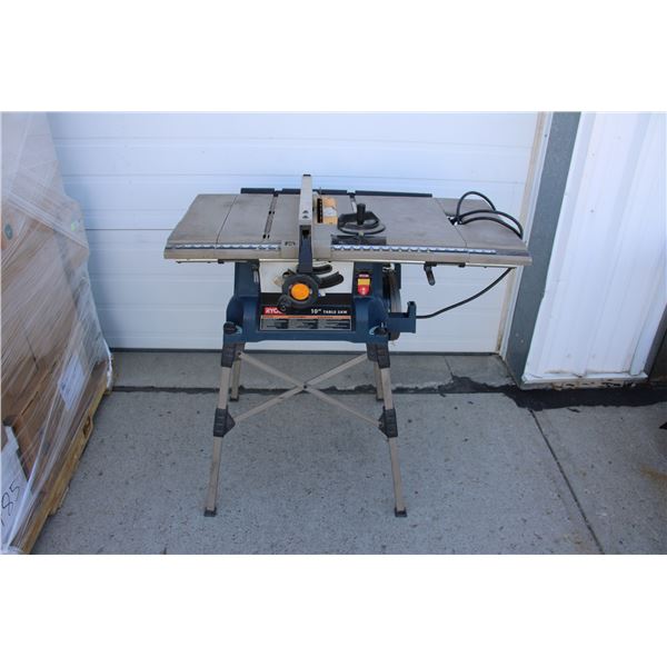 RYOBI 10" TABLESAW ON STAND