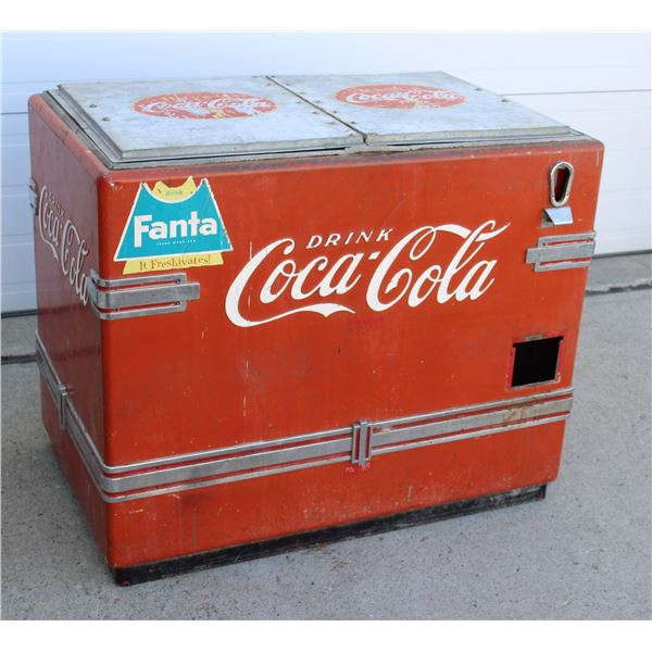 1950s ERA COCA COLA DISPLAY COOLER *HEAVY*