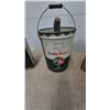 Image 2 : BA Autolene Motor Oil 2 Imperial Gallons Can, BA Quality Products 5 Gallons Pail and Wood Crate
