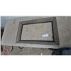 Image 1 : Black Expanded Metal Rectangular Frame, 30”×20”, for Cardboard Advertisement