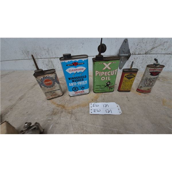 Vintage Permatex Oil, Clearview Anti-Freeze, and Rislone