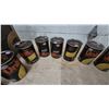Image 4 : Uniflo 10W40 Motor Oil Cans and Original Box, 11 Total Cans, 1 Quart