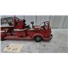 Image 2 : Vintage Charles Doepke Rossmoyne Pressed Steel Aerial Ladder Fire Truck, 33”