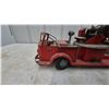 Image 8 : Vintage Charles Doepke Rossmoyne Pressed Steel Aerial Ladder Fire Truck, 33”