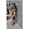 Image 5 : Betty Boop Waitress Statue with Red Dress, White Apron, and Gold Serving Tray