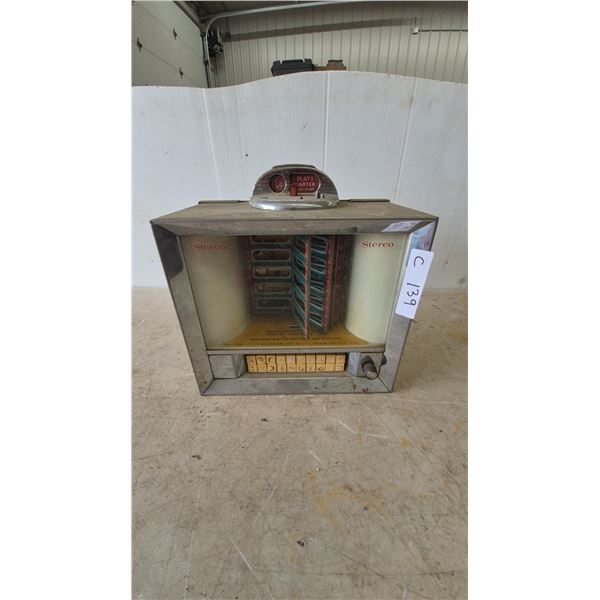 Seeburg 3W1 Stereo Wall-O-Matic Vintage Jukebox Wallbox Selector, 10¢/25¢ Coin Mechanism