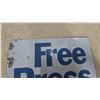 Image 2 : Free Press Metal Sign, 11”×15”, Vintage