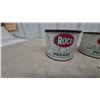 Image 2 : Vintage Roco Black Axle Grease Tin Cans, Winnipeg, Set of Three