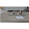 Image 6 : Vintage Roco Black Axle Grease Tin Cans, Winnipeg, Set of Three