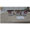 Image 7 : Vintage Roco Black Axle Grease Tin Cans, Winnipeg, Set of Three