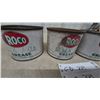 Image 9 : Vintage Roco Black Axle Grease Tin Cans, Winnipeg, Set of Three