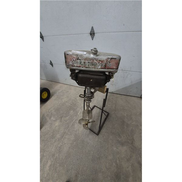 1928 Johnson Sea-Horse Model K-40 Outboard Motor 7.15 h.p. with Stand, Serial No. 81364
