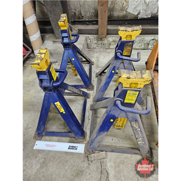 Marquette 10-Ton Professional Vehicle Stands – Qty 4