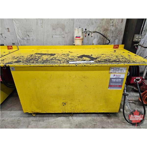 1135 L Shop Oil Storage Tank with Lincoln Pump & Hose Reel