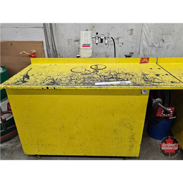 800 L Shop Oil Storage Tank with Lincoln Pump & Hose Reel
