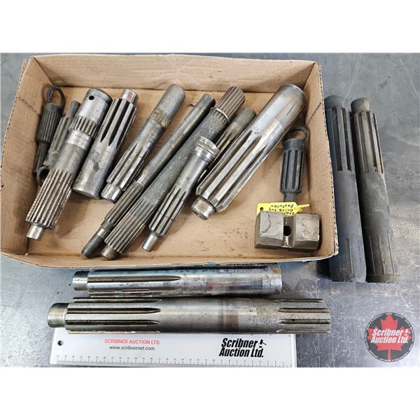 Assorted Splined Shafts (Alignment / Pilot Tools)
