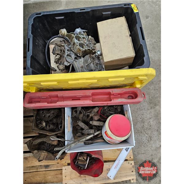 Assorted Carburetors & Engine Parts