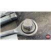 Image 10 : Assorted 1" Drive Sockets & Ratchet