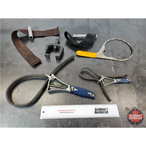 Assorted Strap & Oil Filter Wrenches