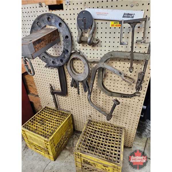 Assorted Tools, Clamp & Valve Spring Compressors