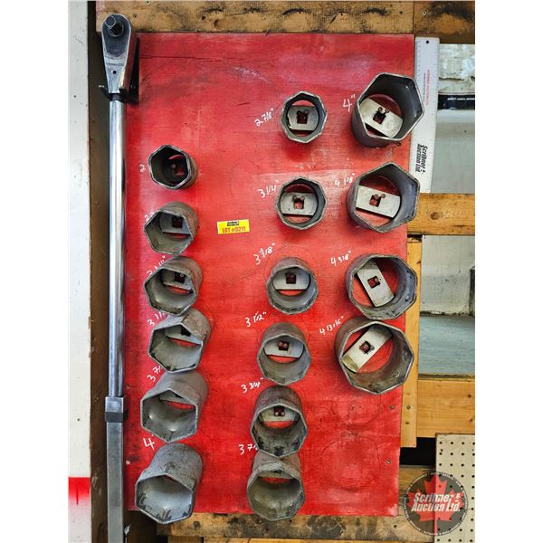 Large Axle Nut Sockets, Snap-On Torque Wrench