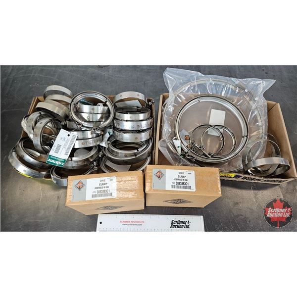 Assorted Heavy-Duty Exhaust Clamps
