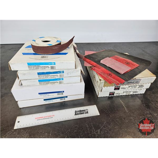 Assorted Emery Cloth Rolls & Abrasive Sheets