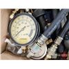 Image 2 : Assorted Pressure Gauges, Hoses & Fittings