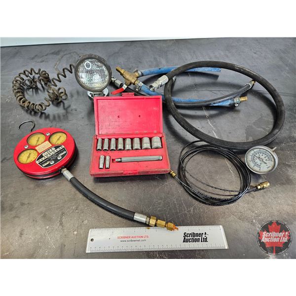 Mico Air Brake Test Tools & Gasket Punch Set