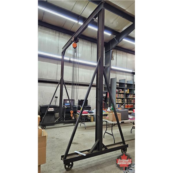 Rolling Gantry Crane with 3-Ton Chain Hoist