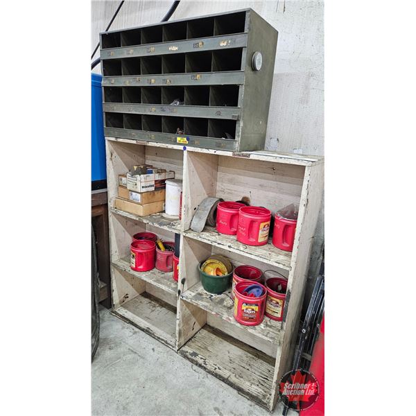 Metal Parts Organizer & Assorted Hardware