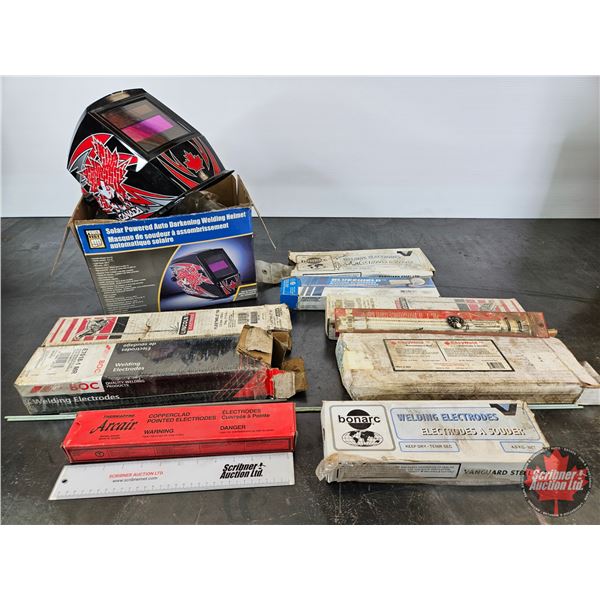 Auto-Darkening Welding Helmet & Electrodes