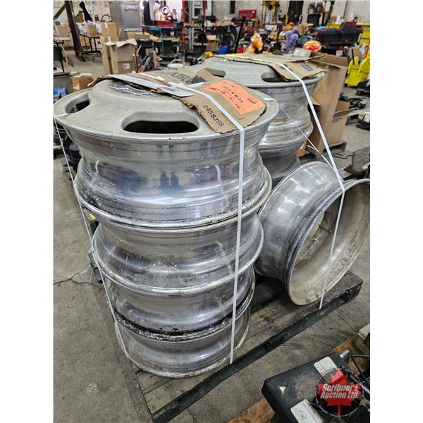 Accuride 24.5 x 8.25 Aluminum Truck Wheels (9)