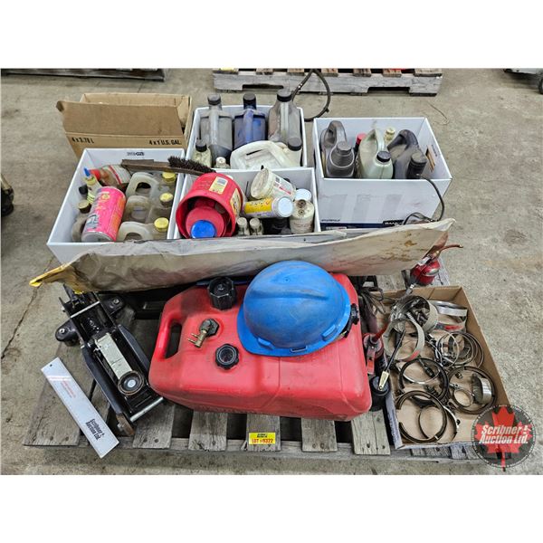 Assorted Automotive Fluids & Shop Equipment