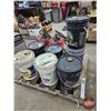 Image 1 : Pallet Lot : Assorted Partial Pails & Automotive Fluids