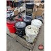 Image 3 : Pallet Lot : Assorted Partial Pails & Automotive Fluids