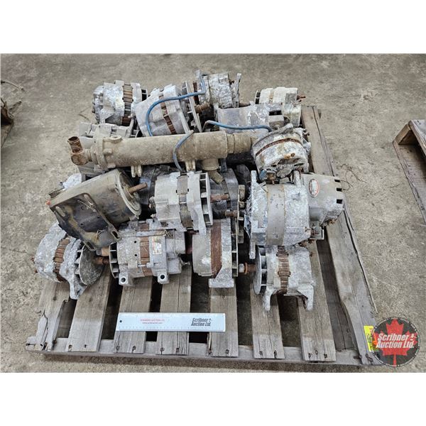 Assorted Heavy-Duty Truck Alternators & Starters