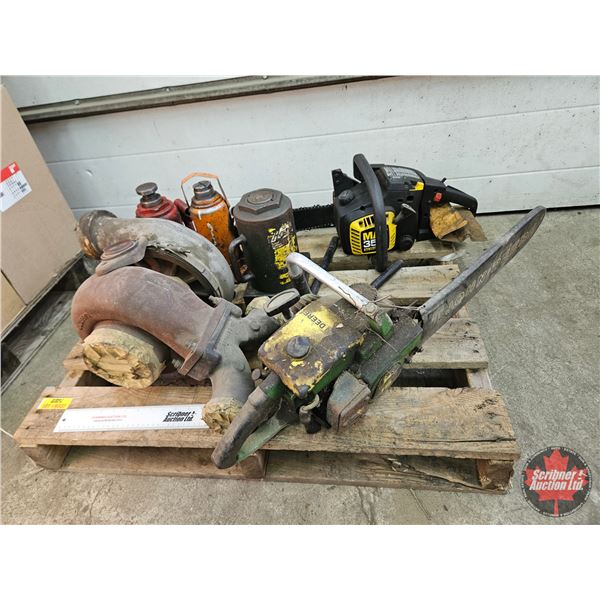Chainsaws, Turbocharger & Bottle Jacks