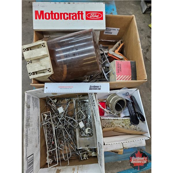 Assorted Display Racks, Hooks & Hardware