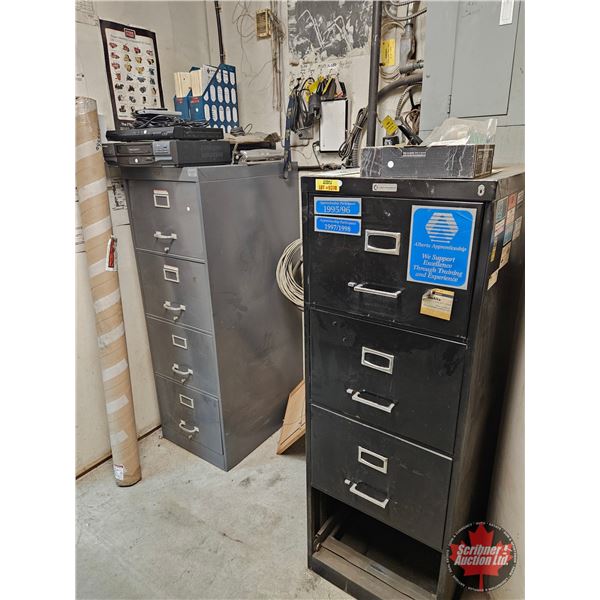 Truck Service Manuals, Training Materials & (2) Filing Cabinets