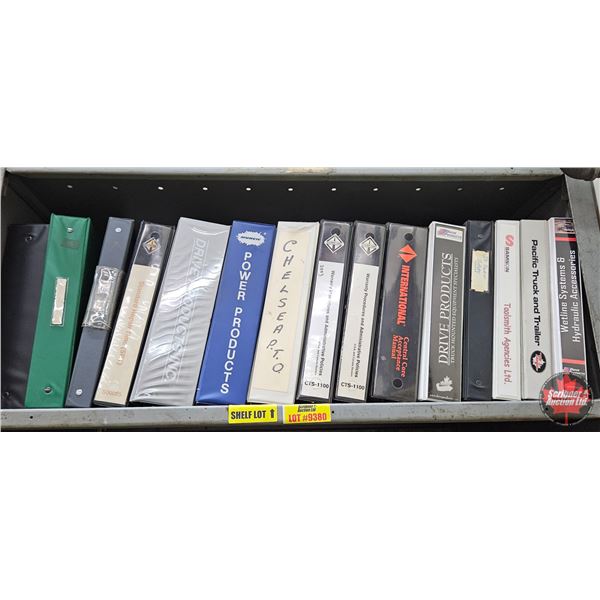 Shelf Lot of Truck Manuals & Reference Binders