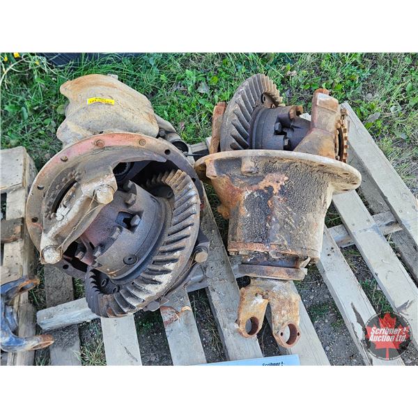 Two Heavy-Duty Truck Differential Assemblies