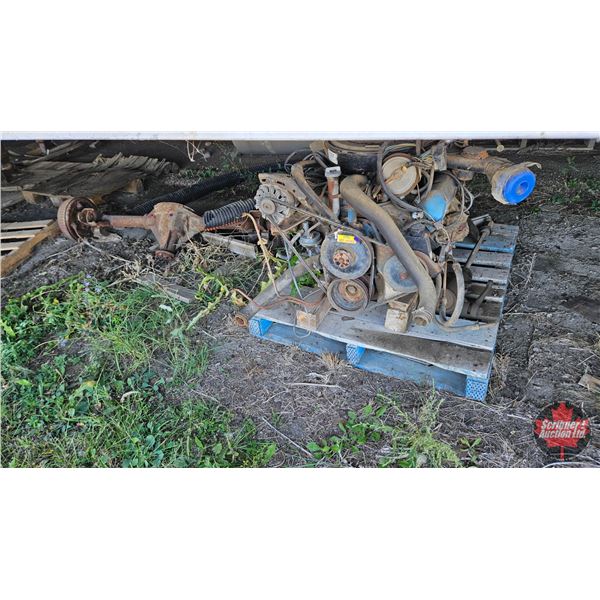 455 Olds Rocket Engine, Transmission & Rear Axle Parts Lot