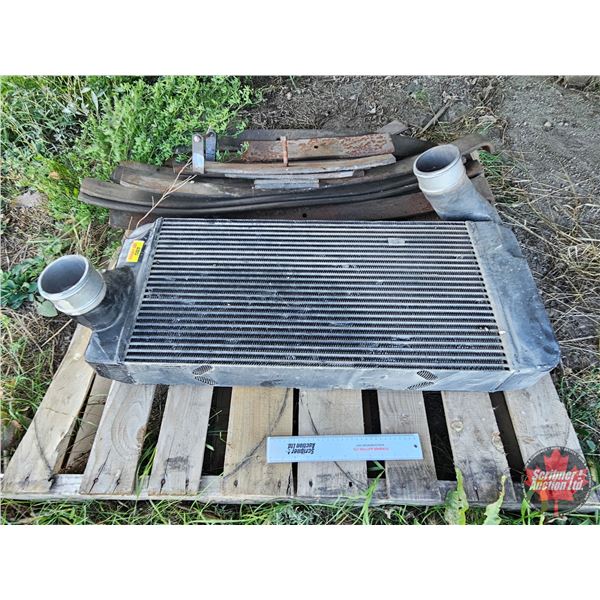 Charge Air Cooler with Assorted Spring Leaves