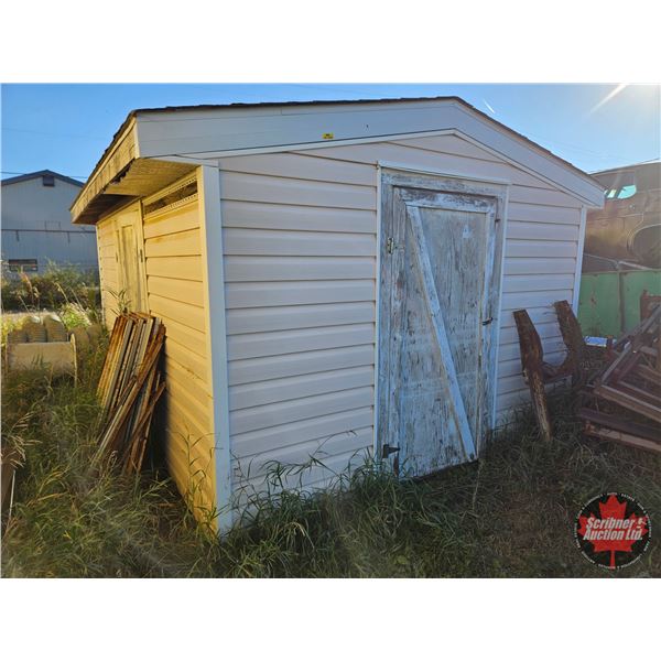 Wood Frame Storage Shed with Contents (10 ft x 14 ft )
