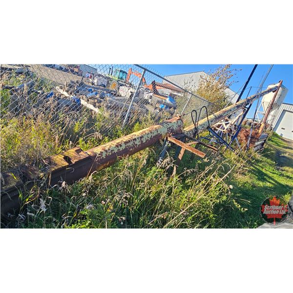 Bergun 10" Grain Auger on Wheeled Frame for Scrap or Salvage (60ft)