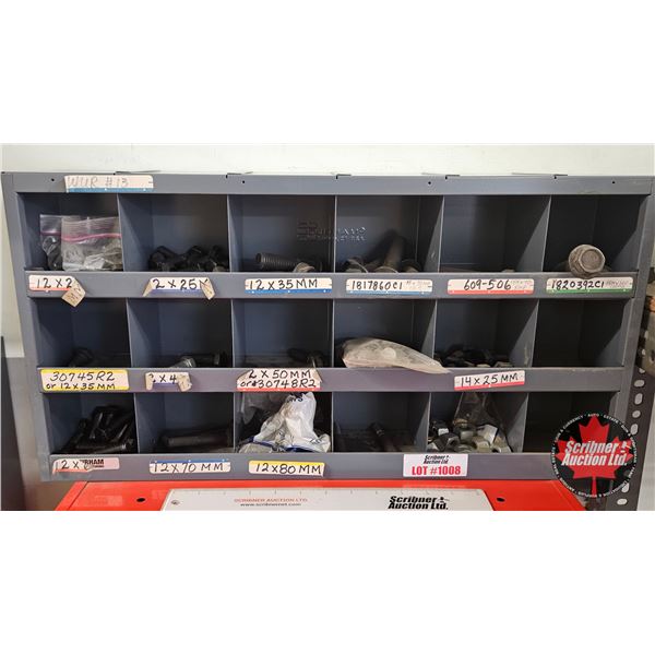 Metric Hex Bolts & Nuts in 18-Compartment Bolt Bin